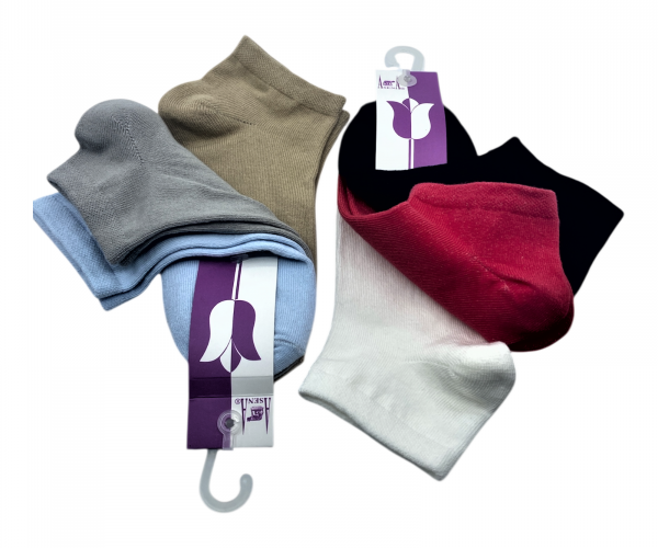 180 çift ''Y'' anatomik topuk  bayan pamuk karde patik 36-38